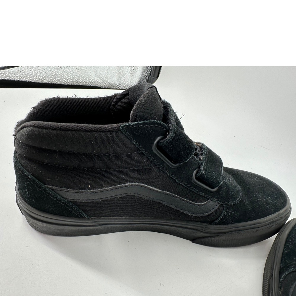 Vans Ward V Mid Black Suede Canvas Strap Skate Shoes Kids Youth Size 3 500714 - Picture 9 of 9
